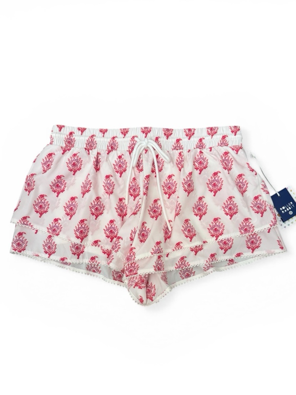 Roller Rabbit x Target Bouquet Drawstring Skort Shorts Pink Limited Edition M